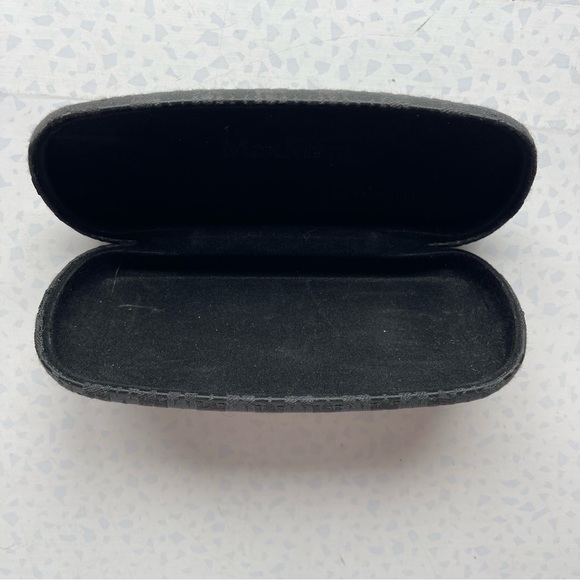 MAXMARA Logo Fabric Covered Black Hard Sunglasses Glasses Case - Picture 5 of 5